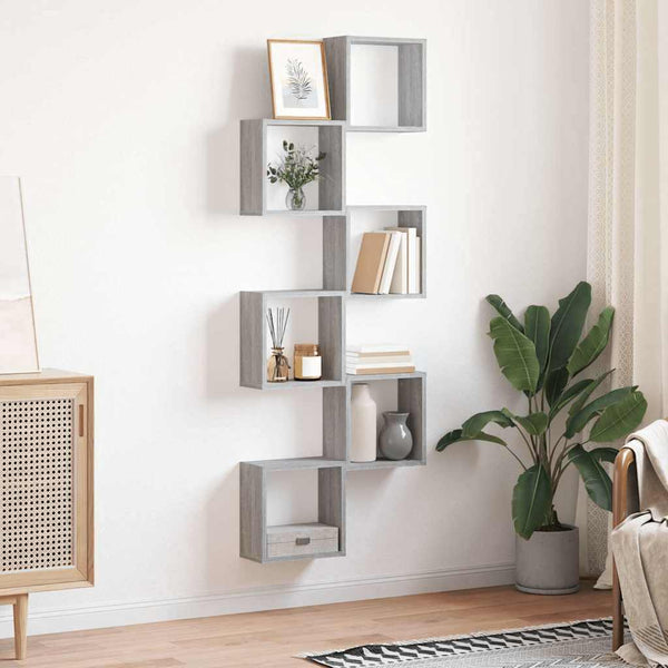 Graue Sonoma Wall Cube Regale Annemona 30x15x30cm (6 Stück)