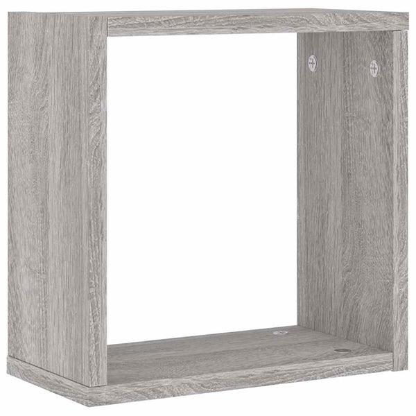 Graue Sonoma Wall Cube Regale Annemona 30x15x30cm (6 Stück)