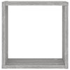 Graue Sonoma Wall Cube Regale Annemona 30x15x30cm (6 Stück)