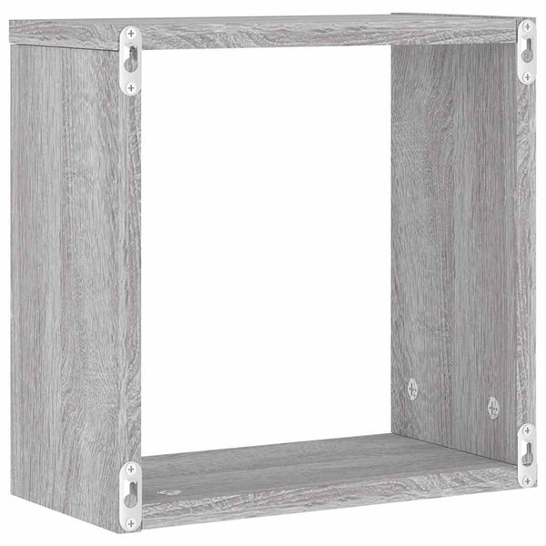 Graue Sonoma Wall Cube Regale Annemona 30x15x30cm (6 Stück)