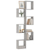 Graue Sonoma Wall Cube Regale Annemona 30x15x30cm (6 Stück)