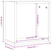 Ruskea tammi kuutioseinähyllyt Annemona 30x15x30cm (4 kpl)