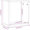 Ruskea tammi kuutioseinähyllyt Annemona 30x15x30cm (6 kpl)