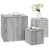 Graue Beistelltische Sp (3 Stk., Sonoma-Holz)