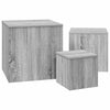Graue Beistelltische Sp (3 Stk., Sonoma-Holz)
