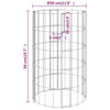 Pyöreät korotetut kivikorit Argenta Ø30x50/100/150/200cm (4 kpl)