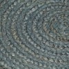 Olivgrüner handgefertigter runder Jute-Teppich Akel 180cm