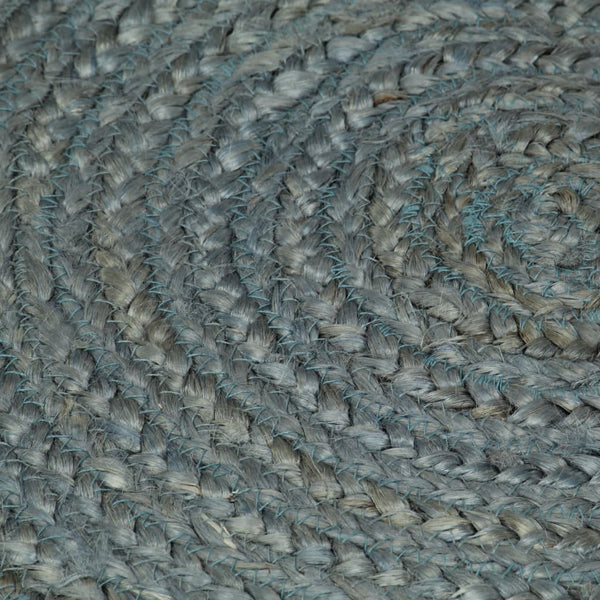 Olivgrüner handgefertigter runder Jute-Teppich Akel 180cm
