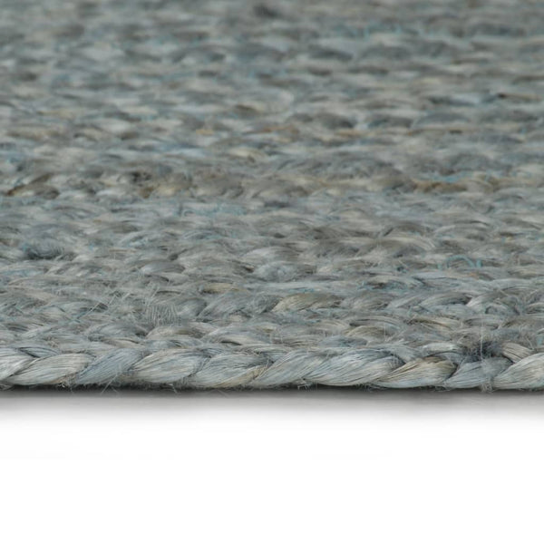 Olivgrüner handgefertigter runder Jute-Teppich Akel 210cm