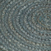 Olivgrüner handgefertigter runder Jute-Teppich Akel 210cm