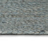 Olivgrüner handgefertigter runder Jute-Teppich Akel 240cm