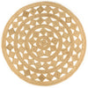 Handgefertigter Teppich geflochten Jute Sunica 210cm