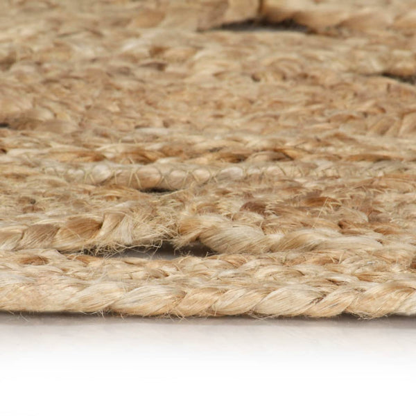 Handgefertigter Teppich geflochten Jute Sunica 210cm