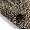 Schwarz-brauner handgemachter Jute-Teppich Pedemonte 240cm
