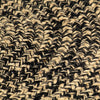 Schwarz-brauner handgemachter Jute-Teppich Pedemonte 240cm