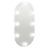 Spiegel mit LED-Beleuchtung Allyende 80x40cm (Glas oval)