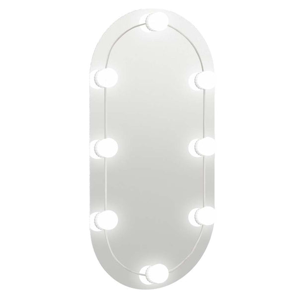 Spiegel mit LED-Beleuchtung Allyende 80x40cm (Glas oval)