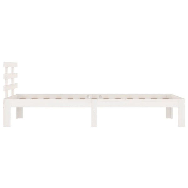 Bettgestell Tocolica weiß 75x190cm (Holz, Schmal Einzeln)