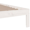 Bettgestell Tocolica weiß 75x190cm (Holz, Schmal Einzeln)