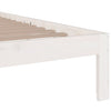 Weißes Bettgestell Tocolica 120x200cm (Holz)