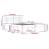 Weißes Bettgestell Tocolica 120x200cm (Holz)