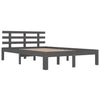 Grauer Bettrahmen Tocolica 200x200cm (Holz)