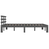 Grauer Bettrahmen Tocolica 200x200cm (Holz)