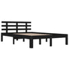 Bettgestell Tocolica 200x200 cm (Holz) Schwarz