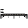 Bettgestell Tocolica 200x200 cm (Holz) Schwarz