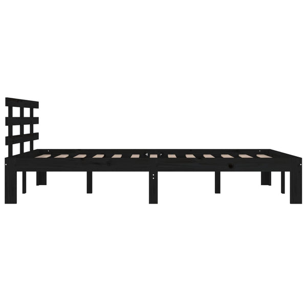 Bettgestell Tocolica 200x200 cm (Holz) Schwarz