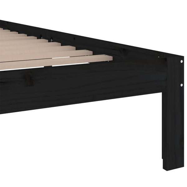 Bettgestell Tocolica 200x200 cm (Holz) Schwarz