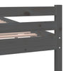 Graues Bettgestell Lahme 140x190cm (Holz)