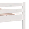 Weißes Bettgestell Lahme 100x200cm (Holz)