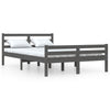 Bettgestell Lahme 120x200cm (Holz), grau