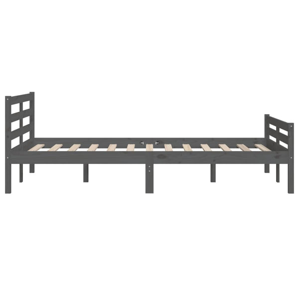 Bettgestell Lahme 120x200cm (Holz), grau