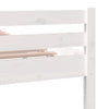 Weißes Bettgestell Lahme 140x200cm (Holz)
