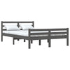 Graues Bettgestell Lahme 140x200cm (Holz)