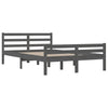 Graues Bettgestell Lahme 140x200cm (Holz)