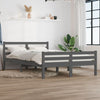 Graues Bettgestell Lahme 140x200cm (Holz)
