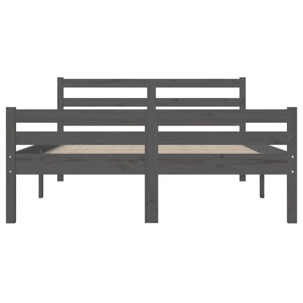 Graues Bettgestell Lahme 150x200cm (Kingsize)