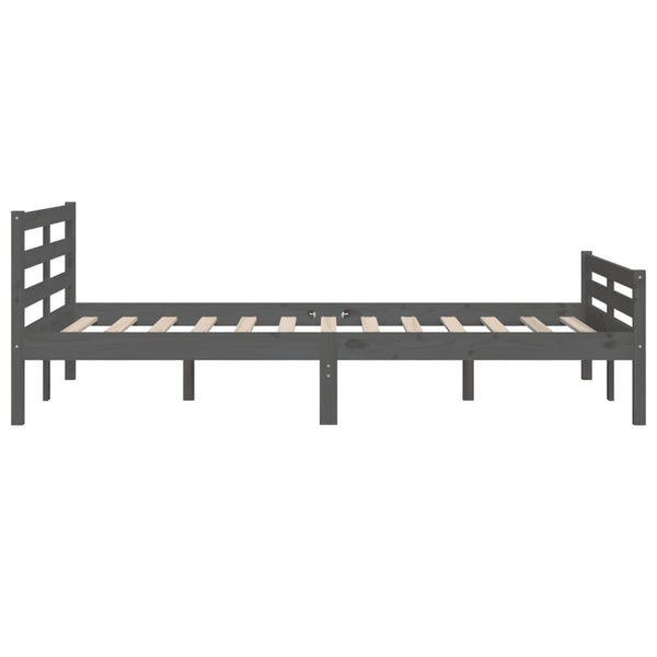Graues Bettgestell Lahme 150x200cm (Kingsize)