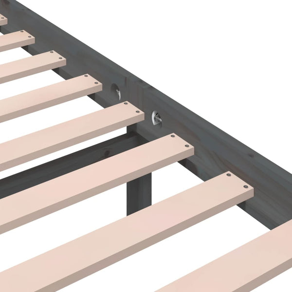 Graues Bettgestell Lahme 150x200cm (Kingsize)
