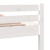 Weißes Bettgestell Lahme 200x200cm (Holz)
