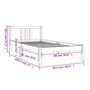 Bettrahmen Marderos 90x190cm (Einzelbett)