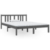 Graues Bettgestell Marderos 135x190cm (Doppelbett)