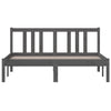 Graues Bettgestell Marderos 135x190cm (Doppelbett)