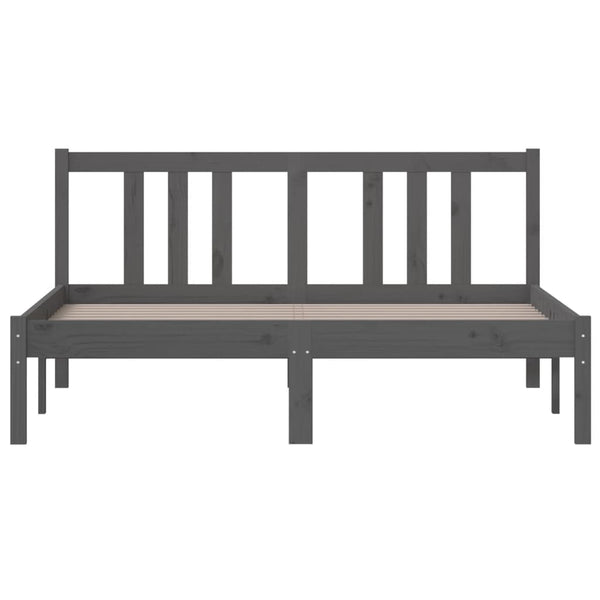 Graues Bettgestell Marderos 135x190cm (Doppelbett)