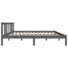 Graues Bettgestell Marderos 135x190cm (Doppelbett)