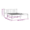 Graues Bettgestell Marderos 135x190cm (Doppelbett)