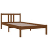 Honigbraunes Bettgestell Marderos 90x200cm (Holz)